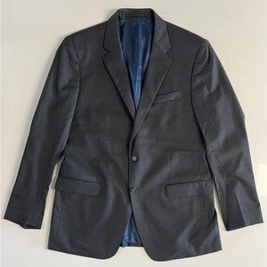*Faconnable Gray Two Button Wool Sport Coat Blazer Size 56